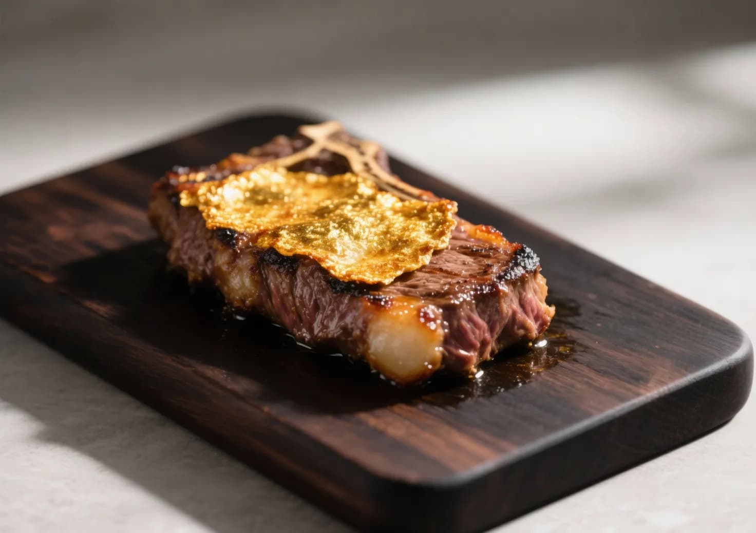 Gros plan sur un foie gras poêlé doré à la perfection