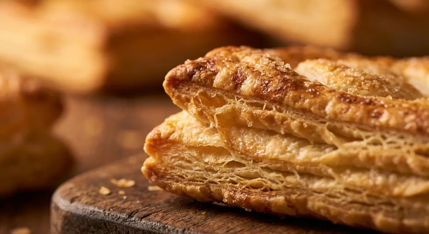 L'astuce pour une pâte croustillante Détail macro de la texture croustillante de la pâte à quiche