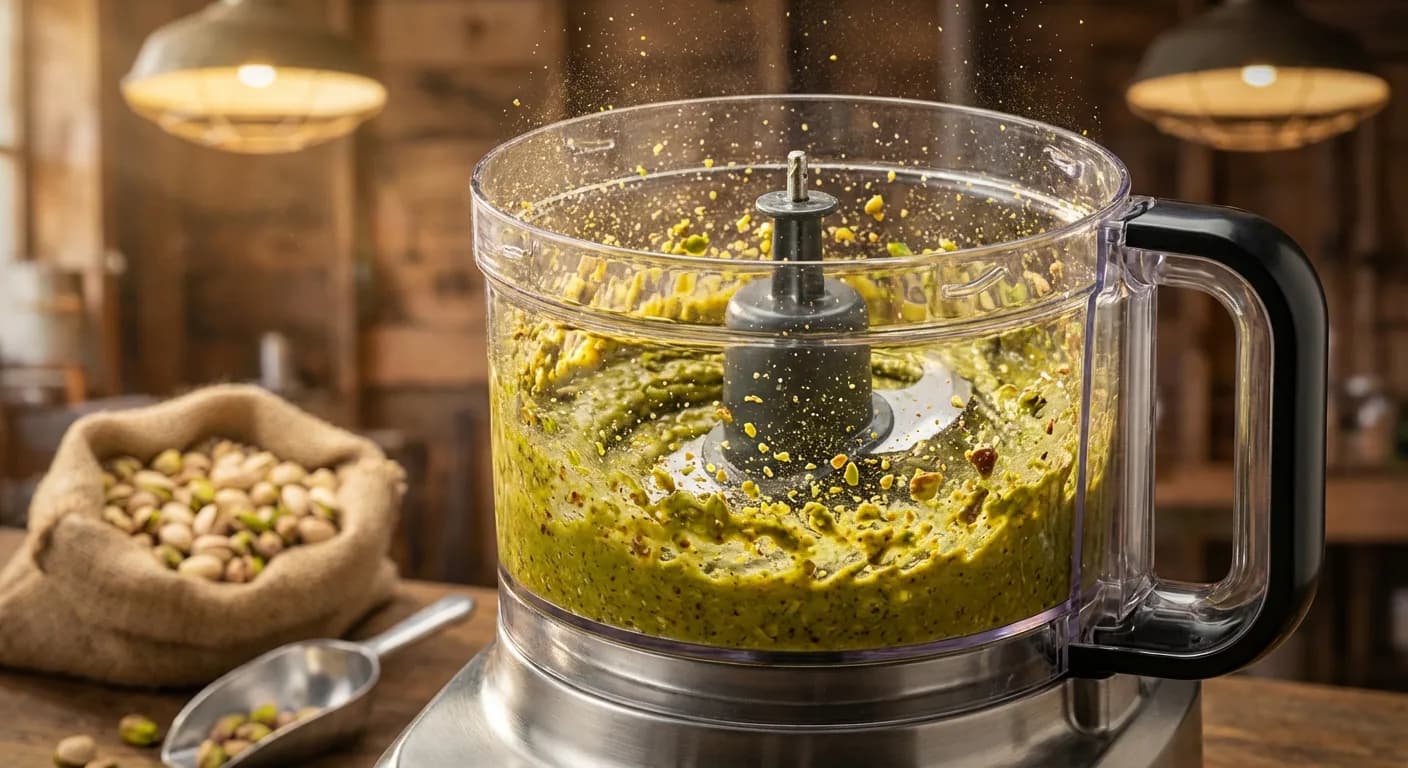 Secrets de fabrication de la pâte de pistache artisanale Processus de fabrication d'une pâte de pistache maison onctueuse