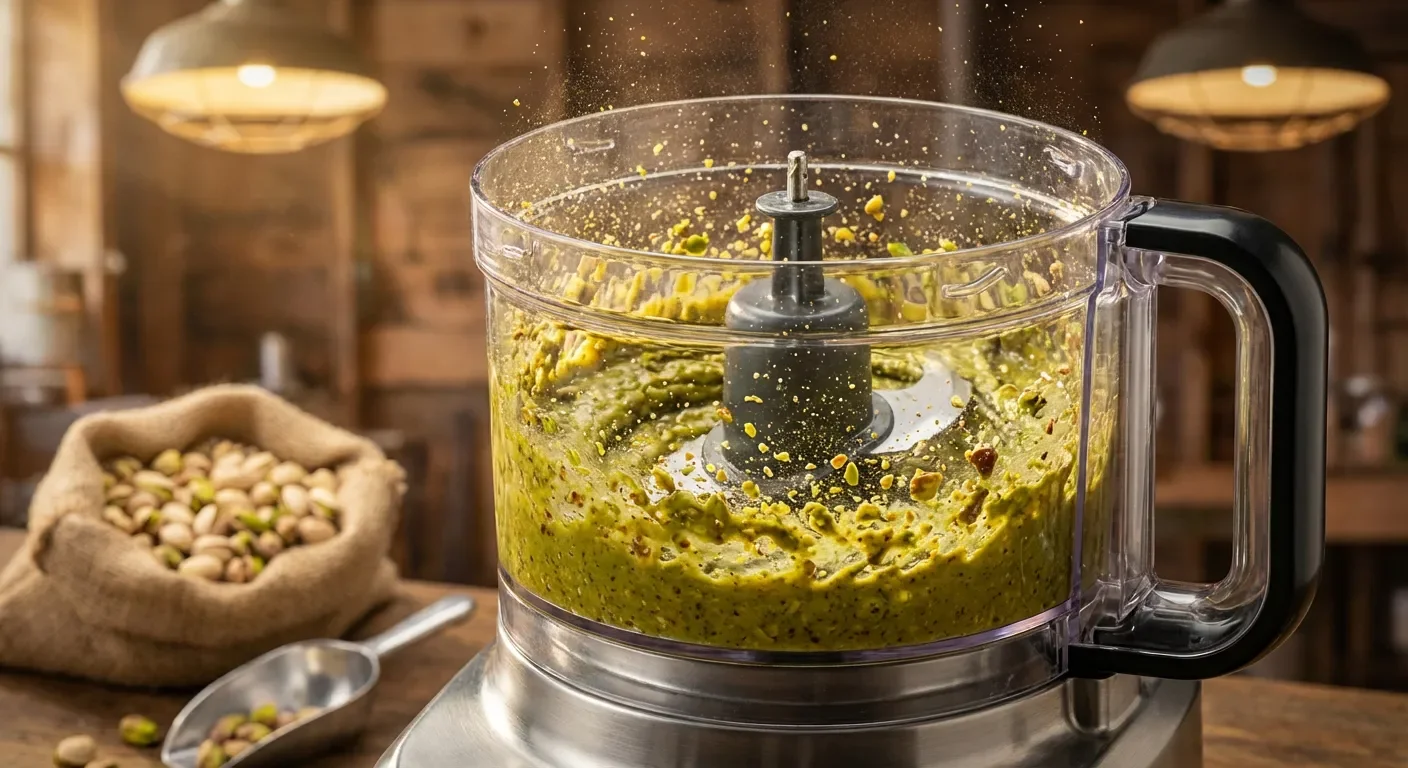 Processus de fabrication d'une pâte de pistache maison onctueuse