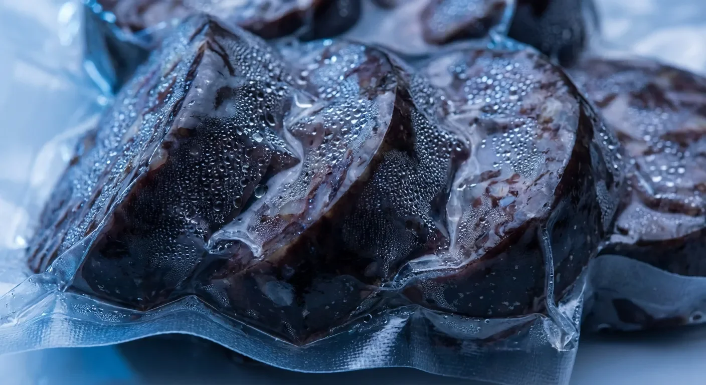 Boudin noir sous vide pour une conservation optimale au réfrigérateur