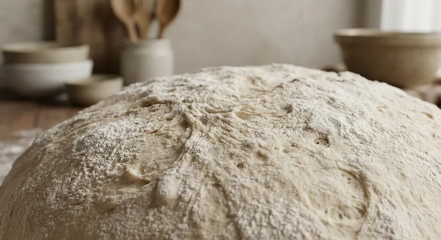 Détail macro de la texture d'une pâte feuilletée pour analyse sensorielle